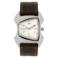Fastrack Quartz Analog Silver Dial Leather Strap Watch for Guys - image number 0