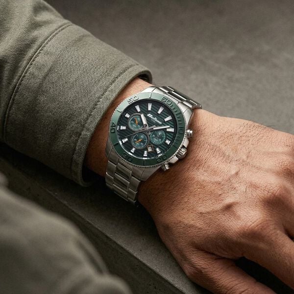 Octane Fashion Accendo Chronograph with Knurled Bezel & Lume Hands for Men - image number 7