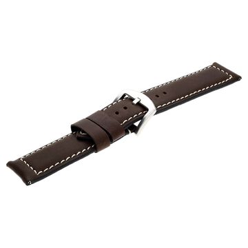 24 mm Brown Genuine Leather Straps for Men