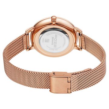 Poze by Sonata Quartz Analog Pink Dial Stainless Steel Strap Watch for Women