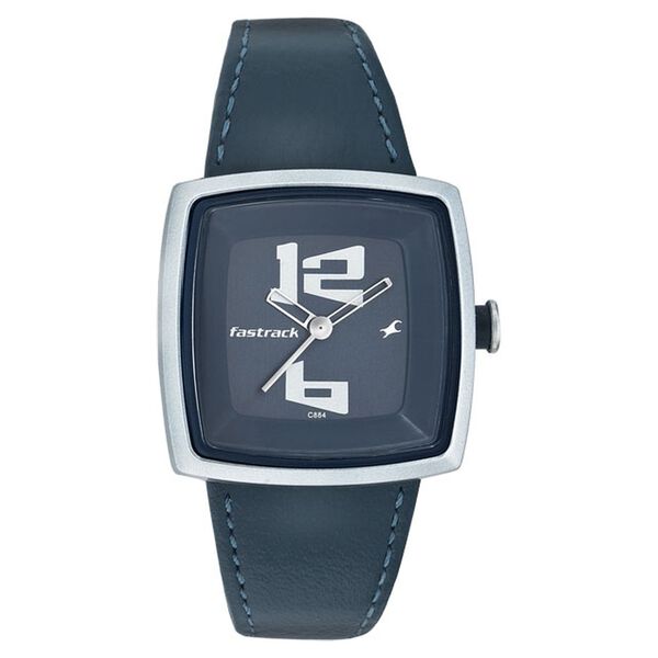 Fastrack Quartz Analog Blue Dial Leather Strap Watch for Girls - image number 0