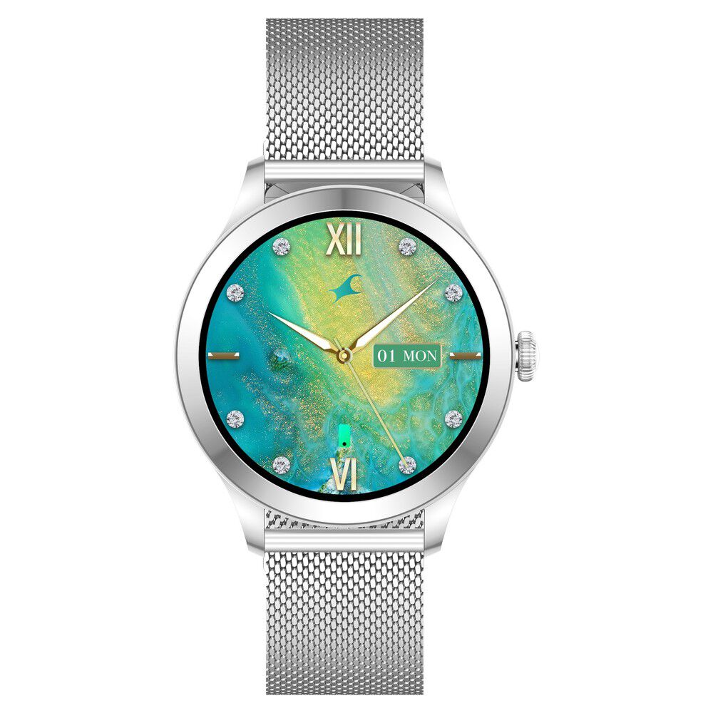 Buy Online Fastrack Noir Pro Womens Smartwatch with 3.0 cm Super AMOLED Display 390x390 Resolution 68042sm01 Titan