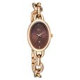 Vyb Manifester By Fastrack Quartz Analog Brown Dial Rose Gold Metal Strap Watch For Girls - image number 1