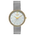 Poze By Sonata Quartz Analog White Dial Silver Metal Plated Strap Watch For Women - image number 1