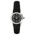 Xylys Swiss Analog Black Leather Strap and Black Dial Watch For Women - image number 0