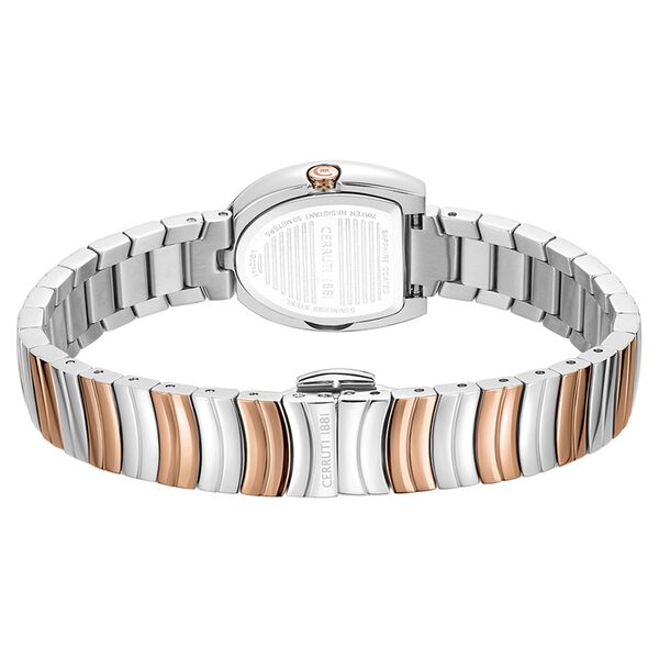 Cerruti 1881 Quartz Analog Mother of Pearl Dial Golden Stainless Steel Strap Watch For Women - image number 2