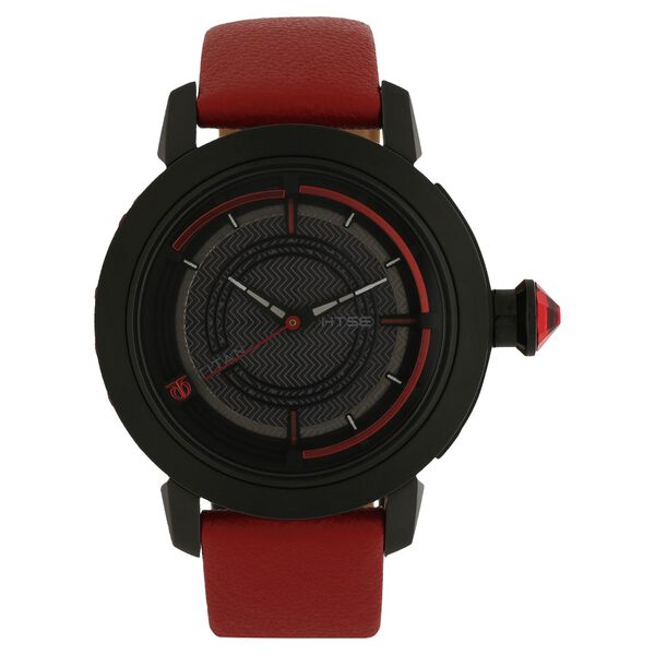 Titan Quartz Analog Solar Black Dial Leather Strap Watch for Women - image number 0