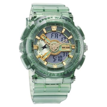 Fastrack StreetStyle Digital Dial Translucent Green PU Strap Watch For Guys
