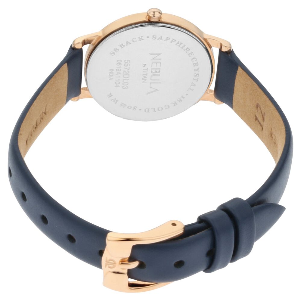 Buy Online Titan Nebula Lustre Quartz Analog 18 Karat Solid Gold