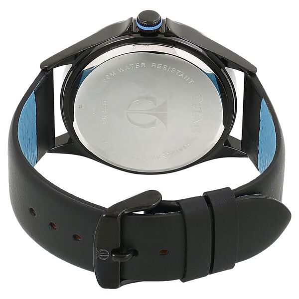 Titan Purple Black Dial Analog with Day and Date Metal Strap Watch for Men - image number 3