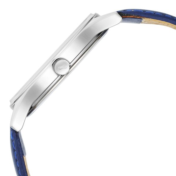 Buy Online Fastrack Stunners Quartz Analog Blue Dial Leather Strap ...