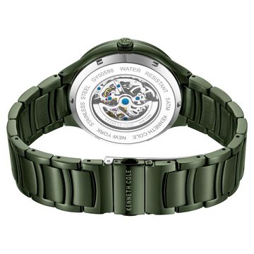 Kenneth Cole Automatic Green Dial Stainless Steel Strap Watch For Men