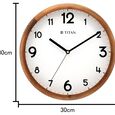 Titan Wooden Wall Clock White Dial and Silent Sweep - 30 cm x 30 cm (Medium) - image number 3