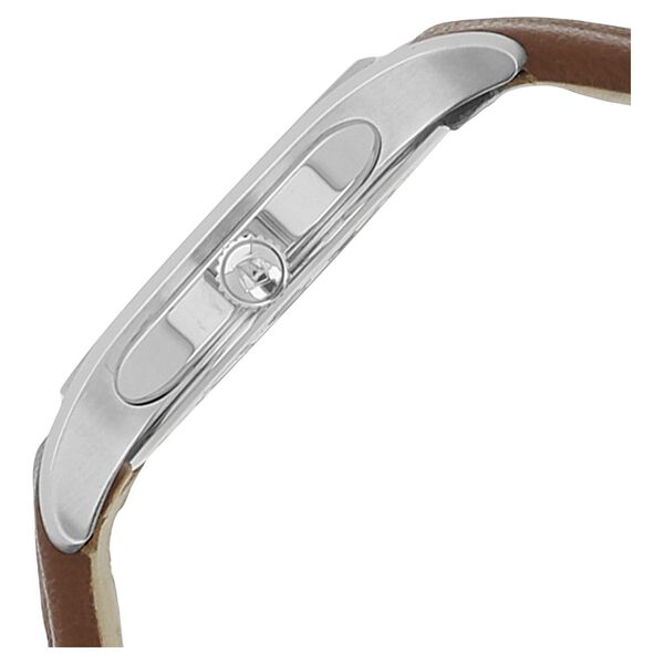 Xylys Swiss Analog with Date Brown Leather Strap and Silver Dial Watch For Men - image number 2