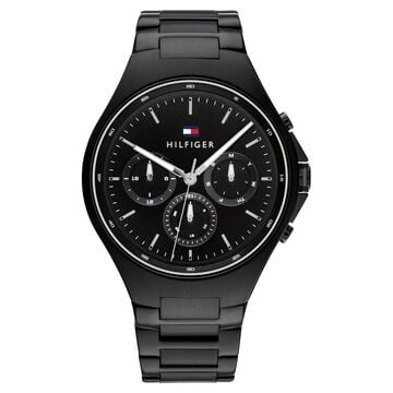 Tommy Hilfiger Black Dial Black Colour Stainless Steel Strap Watch for Men