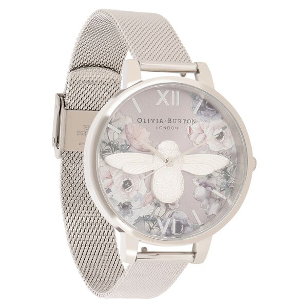 Olivia Burton Quartz Analog Silver Dial Stainless Steel Strap Watch for Women - image number 1