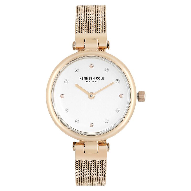 Kenneth Cole Quartz Analog Silver Dial Stainless Steel Strap Watch for Women - image number 0