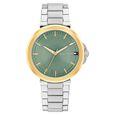 Tommy Hilfiger Quartz Analog Green Dial Silver Stainless Steel Strap Watch For Women - image number 0