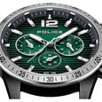 Police Quartz Multifunction Green Dial Black Leather Strap Watch for Men - image number 3