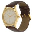 Titan Metal Silver Dial Analog with Day and Date Leather Strap Watch for Men - image number 1