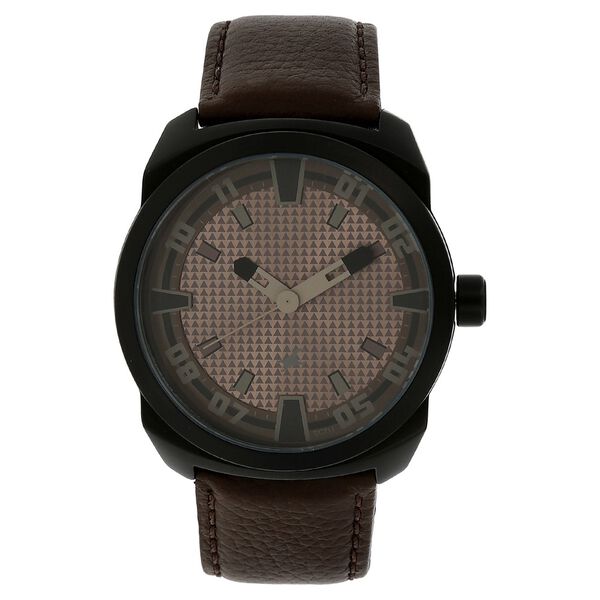 Fastrack Quartz Analog Brown Dial Leather Strap Watch for Guys - image number 0