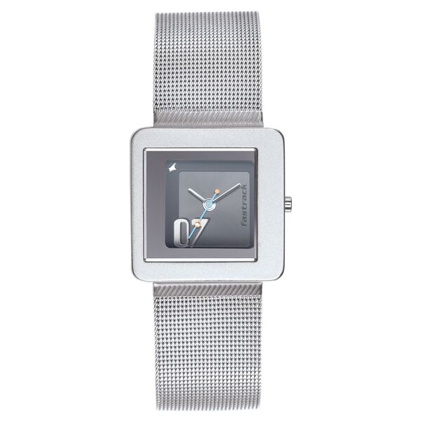 Fastrack Quartz Analog Black Dial Stainless Steel Strap Watch for Girls - image number 0