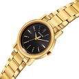 Sonata Classic Quartz Analog Black Dial Golden Stainless Steel Strap Watch for Men - image number 2