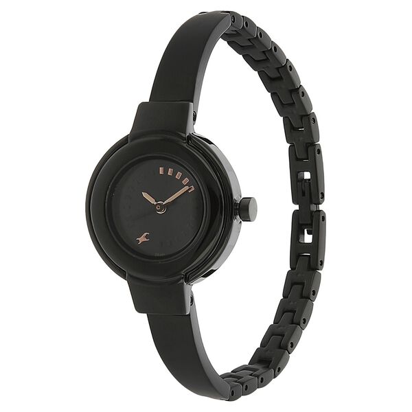 Fastrack Quartz Analog Black Dial Stainless Steel Strap Watch for Girls - image number 1