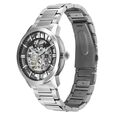 Titan See-Through Skeletal Automatic Analog with Black Dial Silver Stainless Steel Strap Watch for Men - image number 4