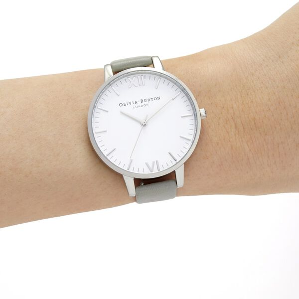 Olivia Burton Quartz Analog White Dial Leather Strap Watch for Women - image number 3