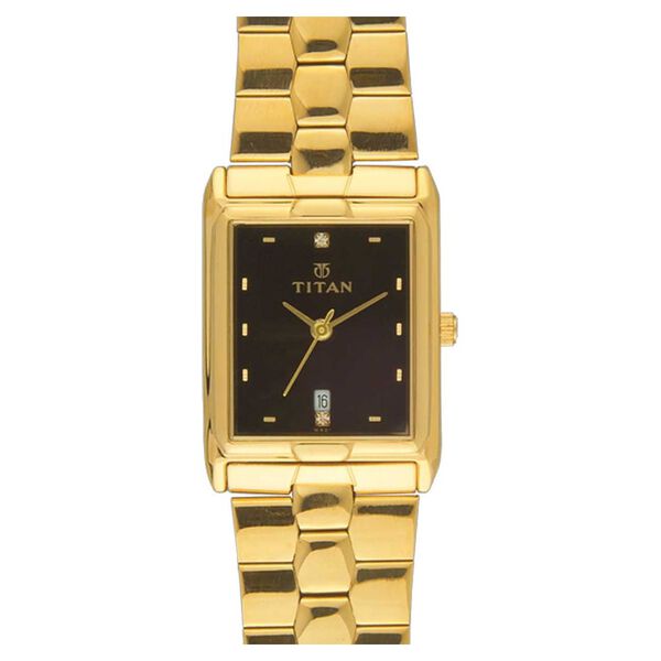 Titan Quartz Analog with Date Black Dial Watch for Men - image number 0