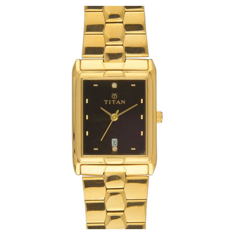 Titan Quartz Analog with Date Black Dial Watch for Men