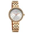 Vyb Starlet By Fastrack Quartz Analog Silver Dial Rose Gold Metal Strap Watch For Girls - image number 2