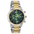 Sonata Festive Quartz Multifunction Green Dial Two Toned Metal Strap Watch For Men - image number 1