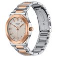 Sonata Poze Quartz Analog Beige Dial Two Toned Colour Stainless Steel Strap Watch For Men - image number 4