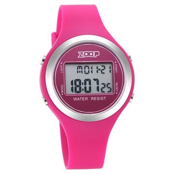 Zoop Digital Watch with Digital Dial & Pink Strap for Girls Kids, from House of Titan