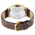 Sonata Utsav Quartz Analog Champagne Dial Leather Strap Watch for Men - image number 3