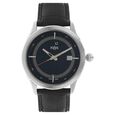 Xylys Swiss Quartz Analog with Date Brown Leather Strap Watch For Men With White Dial