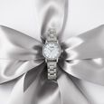 Poze By Sonata Quartz Analog White Mother of Pearl Dial Silver Metal Strap Watch For Women - image number 0
