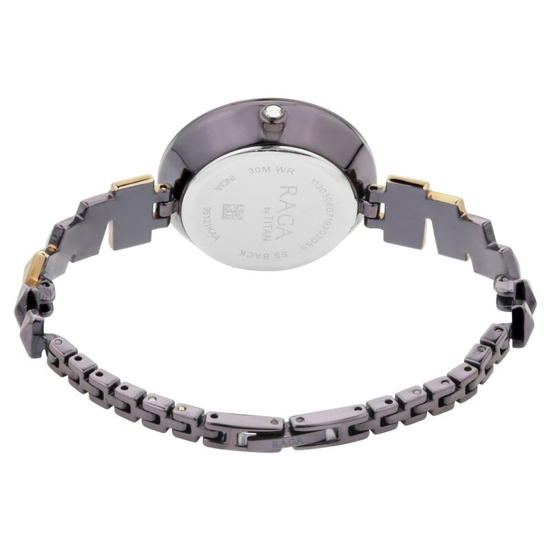 Titan Raga Facets Brown Dial Analog Stainless Steel Strap watch for Women - image number 5