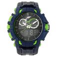 SF Quartz Analog Digital Grey Dial Plastic Strap Watch for Men
