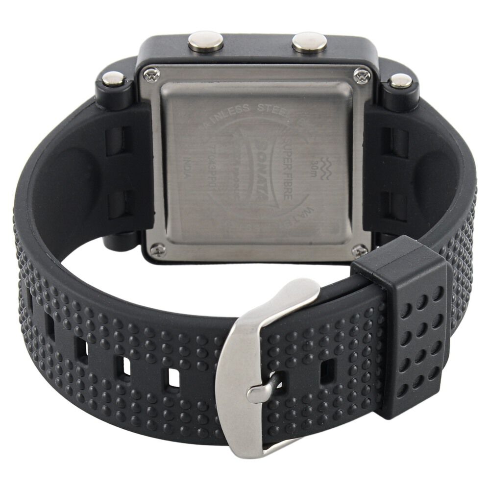 Buy Online SF Digital Dial Black Plastic Strap Watch for Men