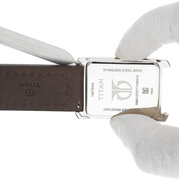 24 mm Brown Genuine Leather Straps for Men - image number 6