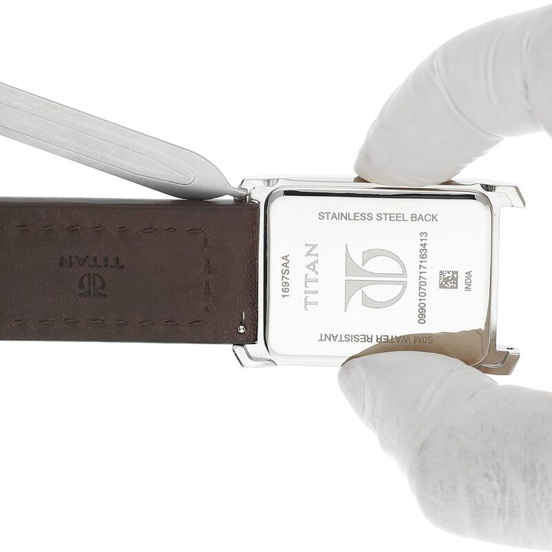 24 mm Brown Genuine Leather Straps for Men - image number 6