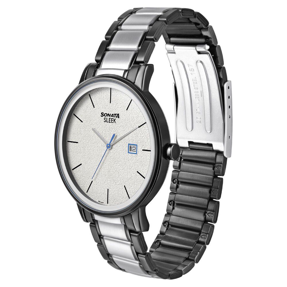 Sonata sleek sales blue dial