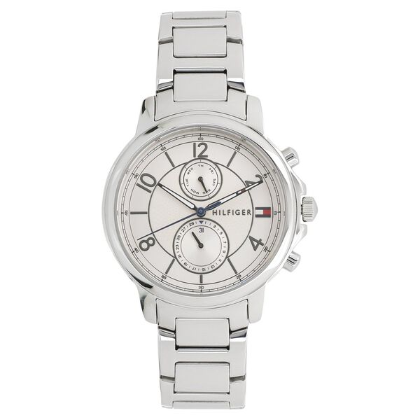 Tommy Hilfiger Quartz Multifunction Silver Dial Metal Strap Watch for Women - image number 0