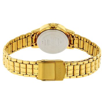 Sonata Quartz Analog Champagne Dial Stainless Steel Strap Watch for Women