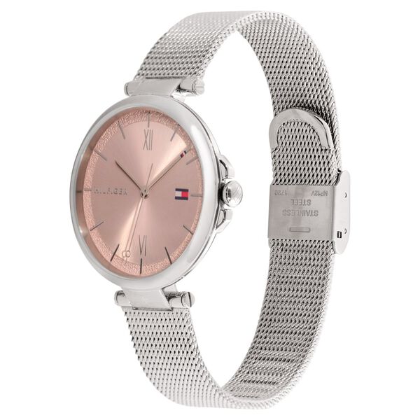 Tommy Hilfiger Quartz Analog Pink Dial Stainless Steel Strap Watch for Women - image number 2