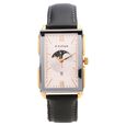 Titan Quartz Analog with Date Black Dial Leather Strap Watch for Men