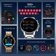 Fastrack Marvellous FX2 Unisex Smart Watch With Black Metal Strap - image number 5